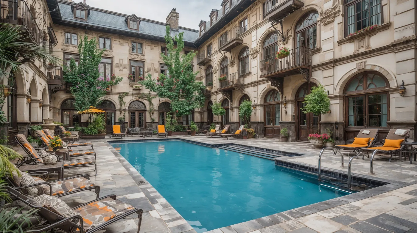 The courtyard pool at Roy Grand Sydney